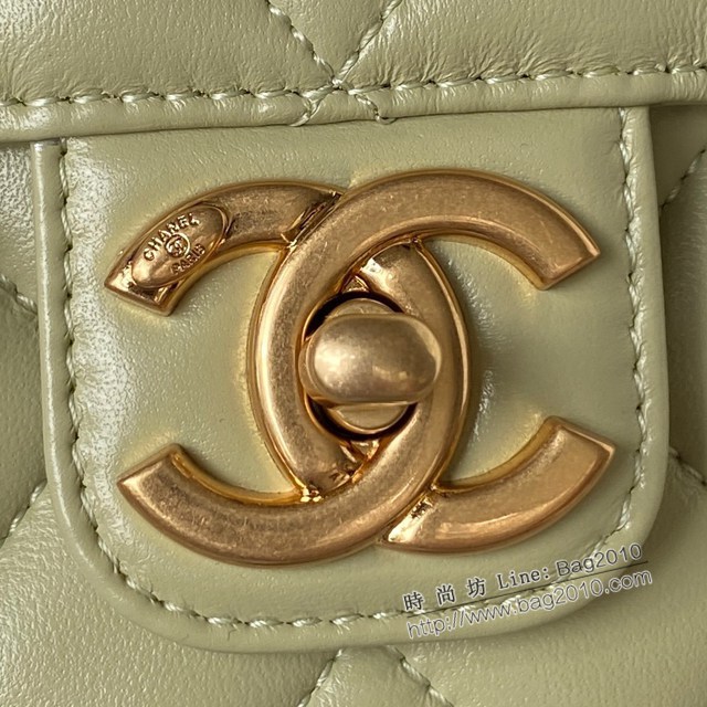 Chanel專櫃23C秋冬新品賭場系列方胖子口蓋包 AS3737 香奈兒羊皮琺瑯金幣墜鏈條時尚休包 djc4379